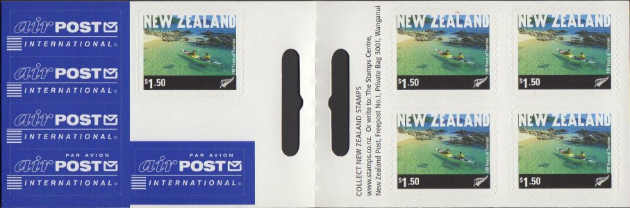 NEW ZEALAND BOOKLET 1991 $2 HAPPY BIRTHDAY STAMPS (40cx5) UNUSED  (ID:69/D12227)